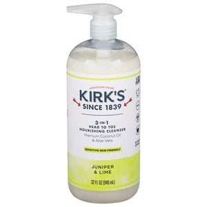 Kirks Nourishing Cleanser 3-In-1 Juniper & Lime 1/32 OZ [UNFI-CARLISLE #2303592] T