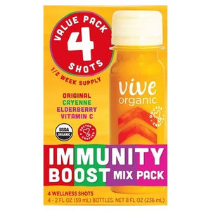Vive Organic Wellness Shots Immunity Boost Mix Pack Value Pack Og2 6/4/2 OZ [UNFI #2695765] [ebt] T