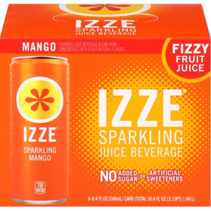 Izze Sparkling Mango 4/6/8.4 OZ [UNFI #3069663] [ebt] T