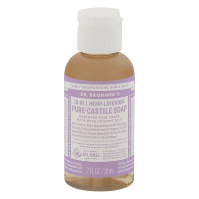 Dr Bronners Soap Pure-Castile Hemp Lavender 18-In-1 Og3 12/2 OZ [UNFI-CARLISLE #814376] T