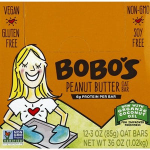 Bobos Oat Bars Oat Bar Peanut Butter 12/3 OZ [UNFI-CARLISLE #416610] [ebt]
