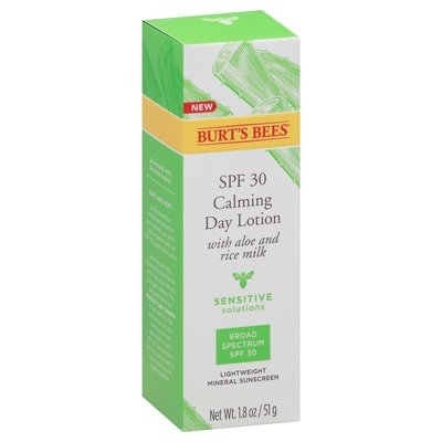 Burts Bees Calming Day Lotion Spf 30 Sensitive Solutions 1/1.8 OZ [UNFI-CARLISLE #2806602] T