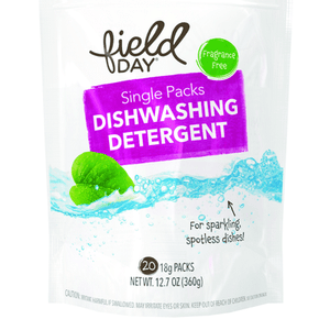Field Day Dishwashing Detergent Sngl Pks 8/20 CT [UNFI #1824739] T