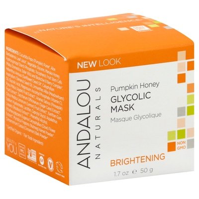 Andalou Naturals Glycolic Mask Pumpkin Honey Brightening 1/1.7 OZ [UNFI-CARLISLE #787499] T