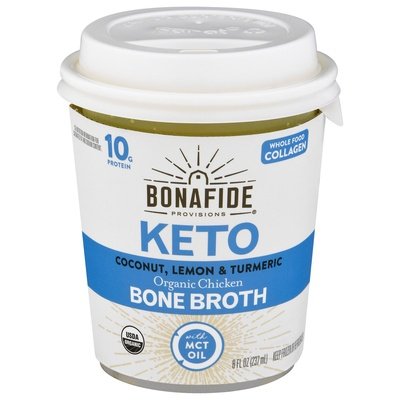 Bonafide Provisions Bone Broth Keto Coconut Lemon & Turmeric Og2 6/8 OZ [UNFI #2416675] [ebt]