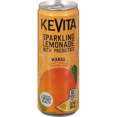 Kevita Sparkling Lemonade With Prebiotics Mango Og2 12/12 oz [UNFI #3065471] T [ebt]
