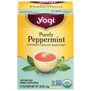 Yogi Tea Caffeine Free Purely Peppermint Bags Og2 6/16 BAG [UNFI #518423] [ebt]
