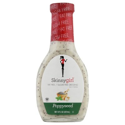 Skinny Girl Dressing Fat Free/Sugar Free Poppyseed 12/8 OZ [UNFI #2526952] [ebt]