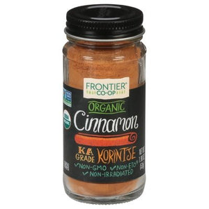 Frontier Nat Prod Co-Op Cinnamon Organic Korintje Og2 1/1.90 OZ [UNFI-CARLISLE #475525] [ebt]