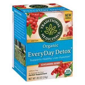 Traditional Medicinals Herbal Tea Everyday Detox Organic Schisandra Berry Tea Bags Og3 6/16 BAG [UNFI #911115] [ebt]
