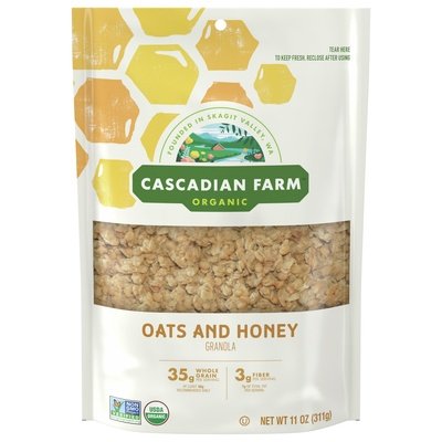 Cascadian Farm Granola Organic Oats And Honey Og2 4/11 OZ [UNFI #2941995] [ebt]