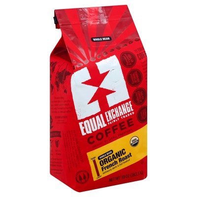 Equal Exchange Coffee Organic Whole Bean French Roast Og1 6/10 OZ [UNFI #519512] [ebt]