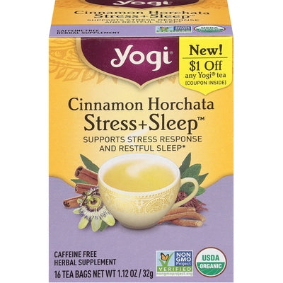 Yogi Cinnamon Horchata Strees+Sleep Og2 6/16 BAG [UNFI #2955540] [ebt]