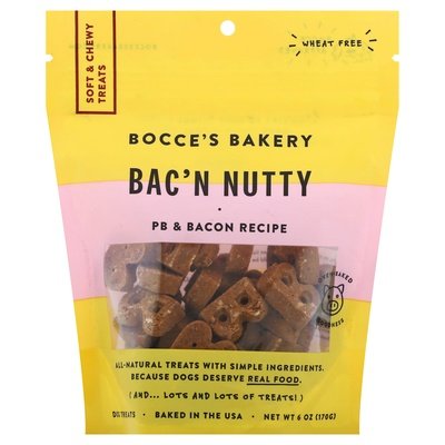 Bocces Bakery Dog Treats Bac N Nutty Pb & Bacon Recipe 12/6 OZ [UNFI #2563633]