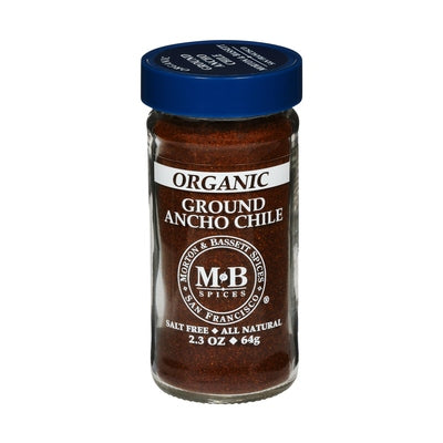 Morton & Bassett Ancho Chile Powder Og2 3/2.3 OZ [UNFI-CARLISLE #2974277] [ebt]