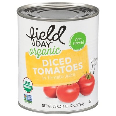Field Day Tomatoes In Tomato Juice Organic Diced Og2 12/28 OZ [UNFI #1881838] [ebt]