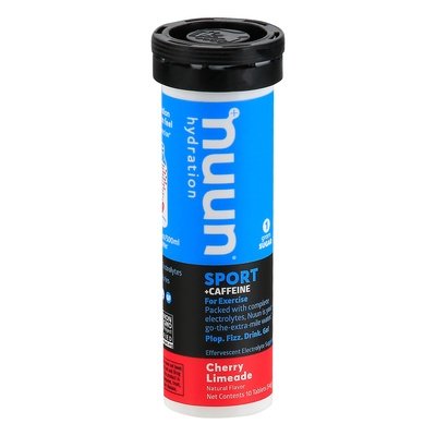 Nuun Sport + Caffeine Tablets Cherry Limeade 8/10 TAB [UNFI-CARLISLE #1791300]