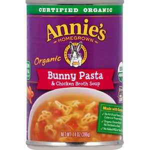 Anniess Homegrown Bunny Pasta Chicken Broth Og2 12/14 OZ [UNFI #3072048] [ebt]