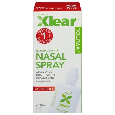 Xlear Nasal Spray With Xylitol Daily Relief Drug-Free 1/.75 OZ [UNFI-CARLISLE #2380715]