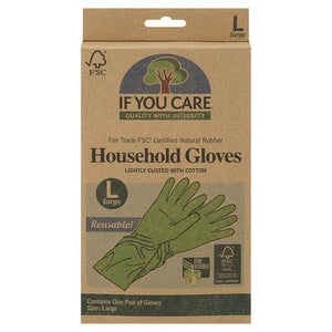 If You Care Household Gloves Reusable Large 12/1 PAIR [UNFI #460790] T