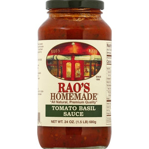 Raos Sauce Tomato Basil 12/24 oz [UNFI #0306423 ] [ebt]