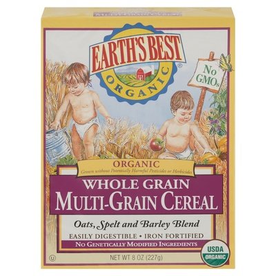 Earths Best Multi-Grain Cereal Whole Grain Og2 12/8 OZ [UNFI #936179] [ebt]