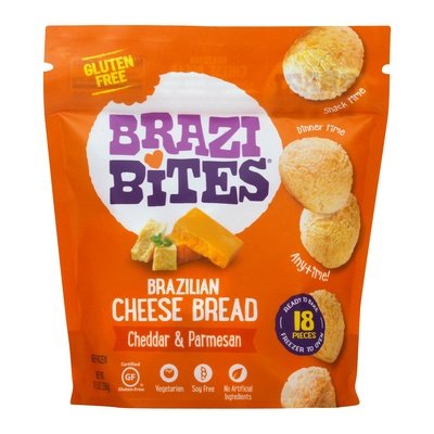 Brazi Bites Cheese Bread Brazilian Cheddar & Parmesan 8/11.5 OZ [UNFI #2485332] [ebt]