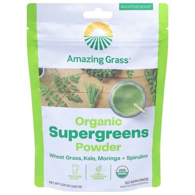 Amazing Grass Supergreens Powder Organic Og2 1/5.29 OZ [UNFI-CARLISLE #2206878]