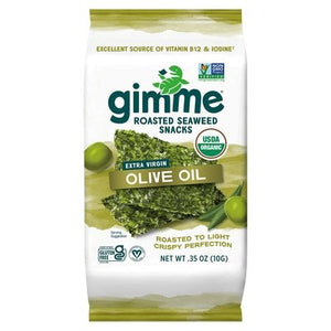 Gimme Seaweed Snacks Roasted Extra Virgin Olive Oil Og2 12/.35 OZ [UNFI #2171254] [ebt]