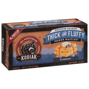 Kodiak Cakes Power Waffles Blueberry Thick And Fluffy 8/14.82 OZ [UNFI #2697555] [ebt]