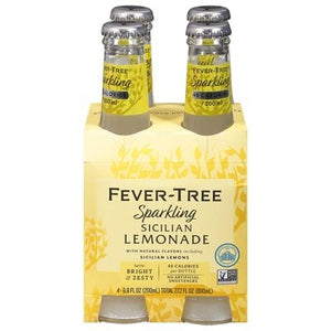 Fever-Tree Tonic Water Sicilian Lemonade Sparkling 6/4/6.8 OZ [UNFI #2895563] [ebt] T