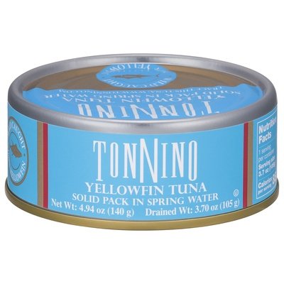 Tonnino Tuna Yellowfin Solid In Spring Water 12/4.94 OZ [UNFI #1732528] [ebt]