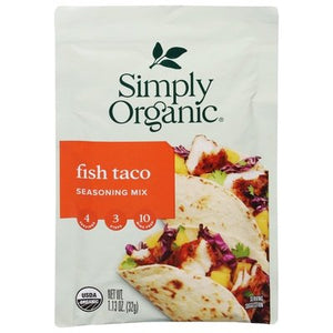 Simply Organic Seasoning Mix Fish Taco Og2 12/1.13 OZ [UNFI #916437] [ebt]