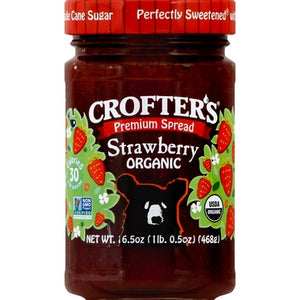 Crofters Premium Spread Organic Strawberry Og2 6/16.5 oz [UNFI #0284141 ] [ebt]