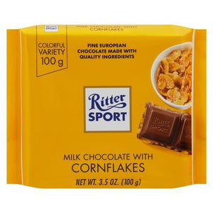 Ritter Milk Chocolate With Cornflakes 10/3.5 OZ [UNFI-CARLISLE #515353] [ebt]