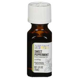 Aura Cacia Pure Essential Oil Cooling Sweet Peppermint 1/.50 OZ [UNFI-CARLISLE #2253706] T