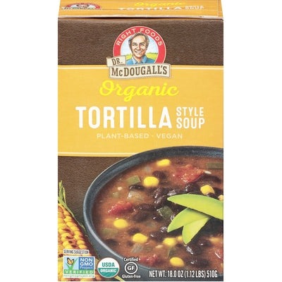 Dr Mcdougalls Soup Organic Tortilla Style Og2 6/18 oz [UNFI #0660878 ] [ebt]