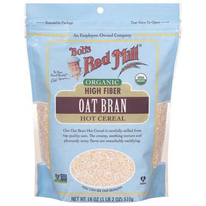 Bobs Red Mill Hot Cereal Oat Bran Organic Og2 4/18 OZ [UNFI #2276186] [ebt]