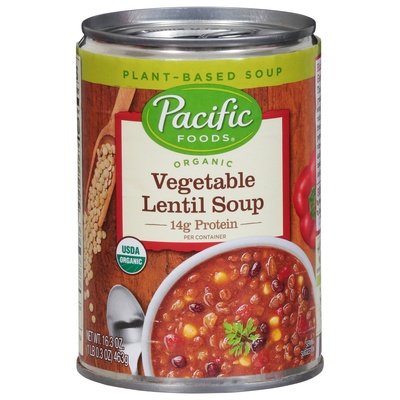 Pacific Foods Vegetable Lentil Soup Plant-Based Og2 12/16.3 OZ [UNFI #2854339] [ebt]