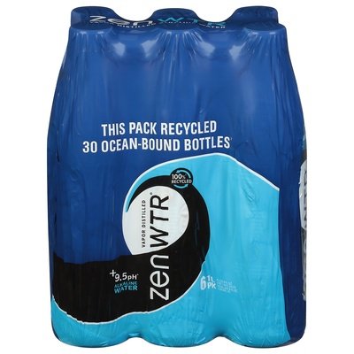 Zen Wtr Water Alkaline 9.5 Ph Vapor Distilled 6 Pack 2/6/33.8 F [UNFI #2773711] [ebt]