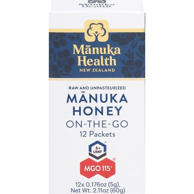 Manuka Health Manuka Honey Mgo 100+ On-The-Go Sachets 1/12 CT [UNFI-CARLISLE #2864361 ] [ebt]
