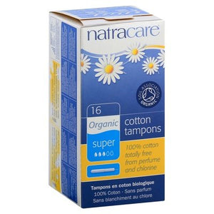 Natracare Tampons Cotton Organic Super 1/16 CT [UNFI-CARLISLE #639724] T