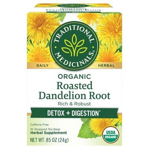 Traditional Medicinals Herbal Supplement Organic Roasted Dandelion Root Tea Bags Og2 6/16 BAG [UNFI #517441] [ebt]
