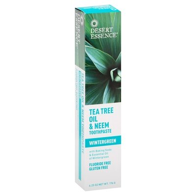 Desert Essence Toothpaste Tea Tree Oil & Neem Wintergreen 1/6.25 OZ [UNFI-CARLISLE #654228] T