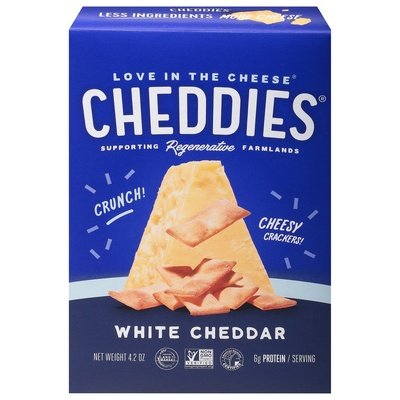 Cheddies Cheesy Crackers White Cheddar Crunch 6/4.2 OZ [UNFI #2961068] [ebt]