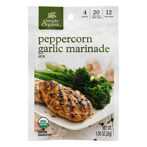 Simply Organic Marinade Mix Peppercorn Garlic Og2 12/1.00 oz [UNFI #2388296 ] [ebt]