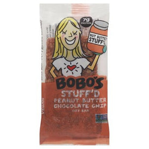 Bobos Oat Bars Oat Bar Peanut Butter Chocolate Chip Stuffd 12/2.5 OZ [UNFI-CARLISLE #2060408] [ebt]