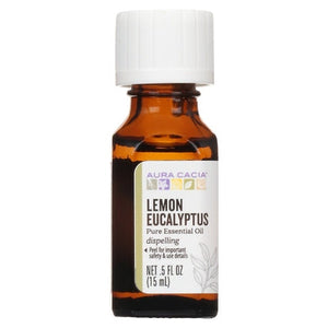 Aura Cacia Pure Essential Oil Dispelling Lemon Eucalyptus 1/.5 OZ [UNFI-CARLISLE #604272] T