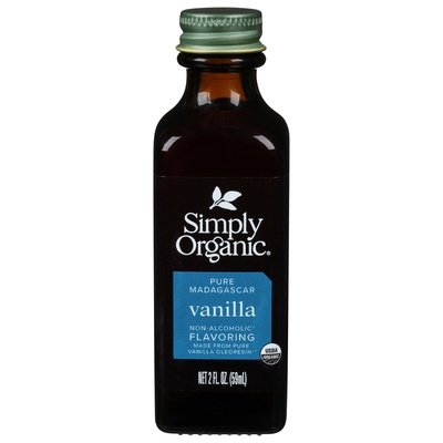 Simply Organic Flavoring Non-Alcoholic Vanilla Pure Madagascar Og2 6/2 OZ [UNFI #1505536] [ebt]