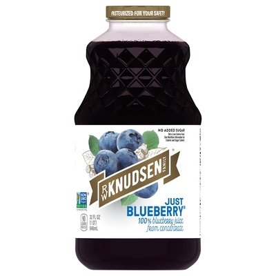 R W Knudsen Family 100% Juice Just Blueberry 6/32 OZ [UNFI #2113207] [ebt]